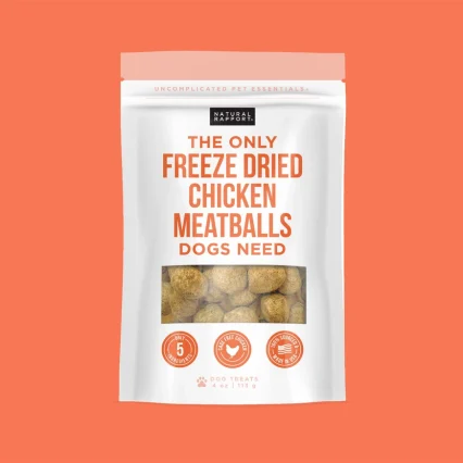 Freeze-Dried Chicken Meatballs for Dogs