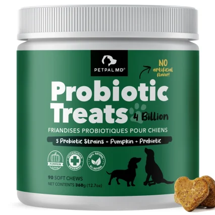 Probiotic Treats for Dogs – 4 Billion CFU | Digestive & Gut Health Support